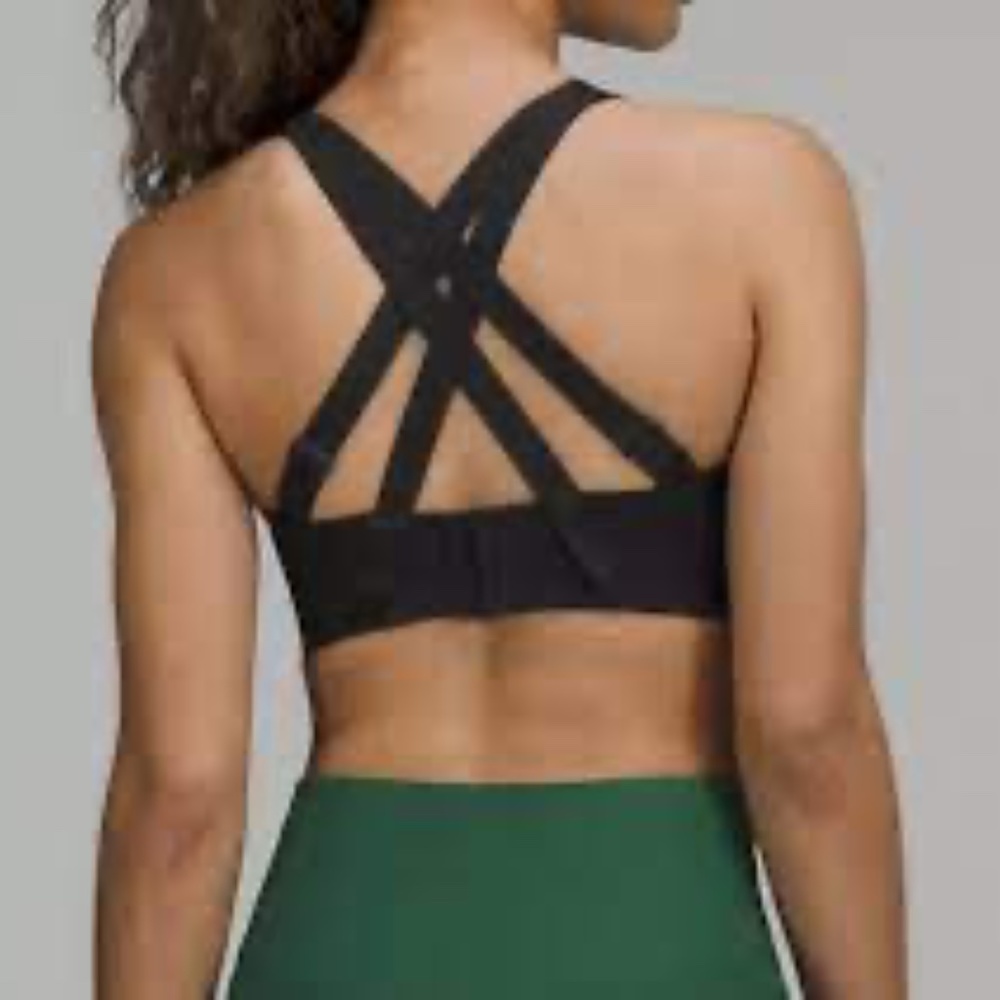 lululemon athletica Black Strappy Sports Bra 36ddd